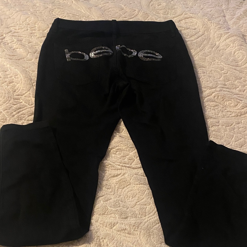 Black Rhinestone Logo Women’s Jeans💋💋
